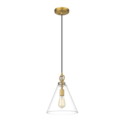 1 Light 11.5" Pendant, Clear