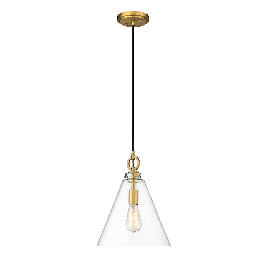 1 Light 11.5" Pendant, Clear