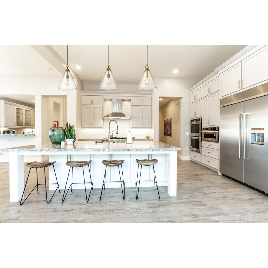 1 Light 11.5" Pendant, Clear