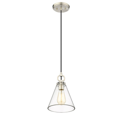 1 Light 8" Pendant, Clear