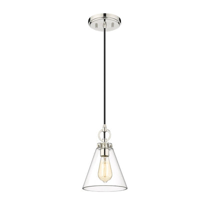 1 Light 8" Pendant, Clear