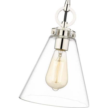 1 Light 8" Pendant, Clear