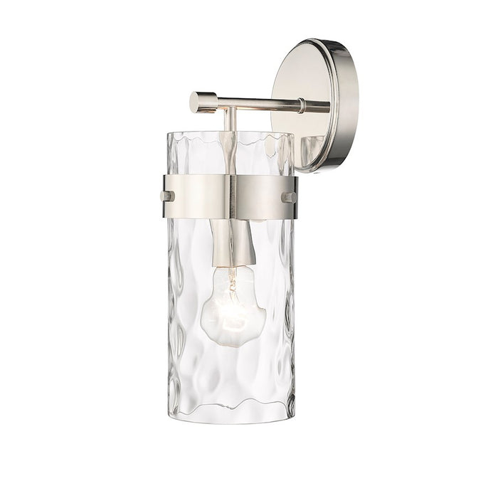 Z-Lite Fontaine 1 Light Wall Sconce, Polished Nickel/Clear - 3035-1SS-PN