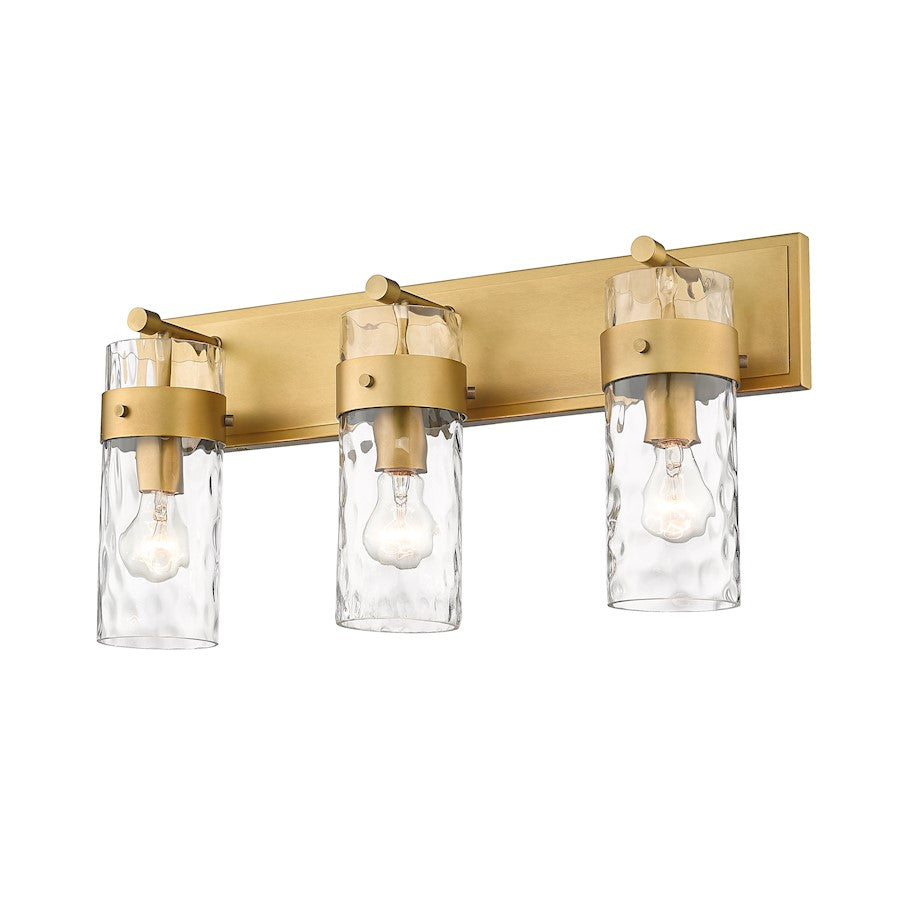 3 Light Bathroom Vanity Light, Clear