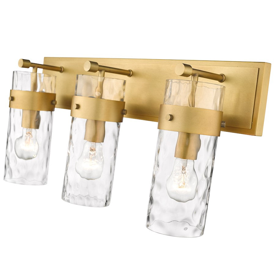 3 Light Bathroom Vanity Light, Clear