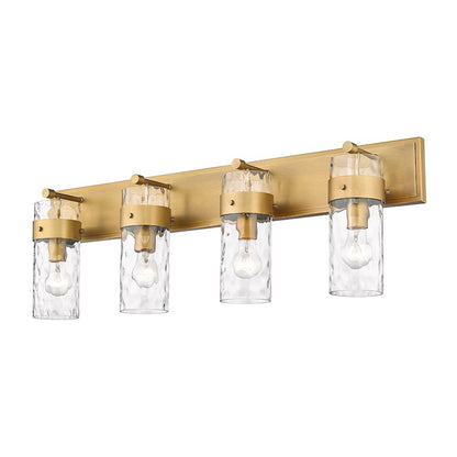 4 Light Bathroom Vanity Light, Clear