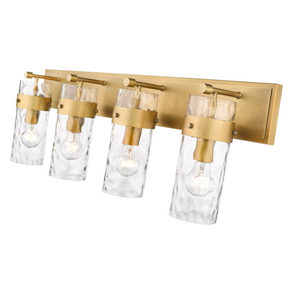 4 Light Bathroom Vanity Light, Clear