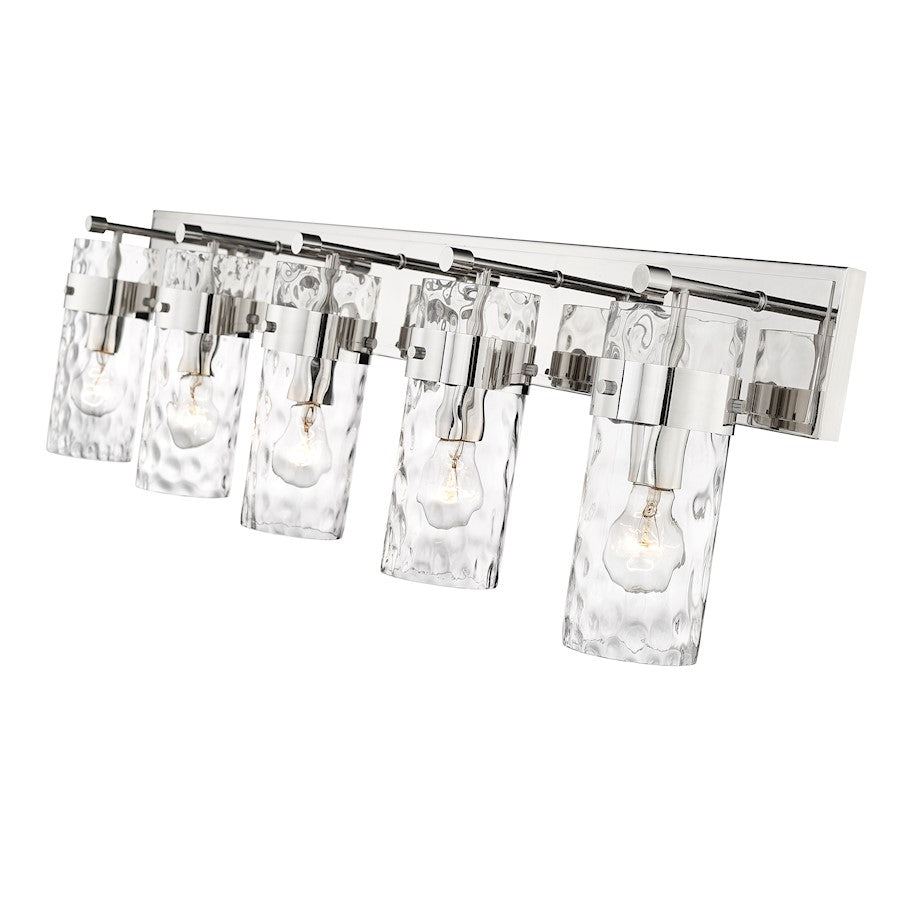 5 Light Bathroom Vanity Light, Clear