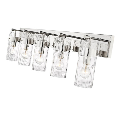 5 Light Bathroom Vanity Light, Clear