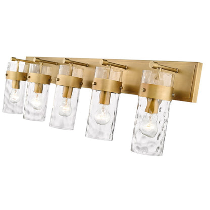 5 Light Bathroom Vanity Light, Clear