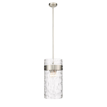 Z-Lite Fontaine 4 Light Pendant, Brushed Nickel/Clear - 3035P12-BN