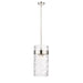 Z-Lite Fontaine 4 Light Pendant, Polished Nickel/Clear - 3035P12-PN