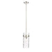 Z-Lite Fontaine 1 Light Pendant, Polished Nickel/Clear - 3035P6-PN