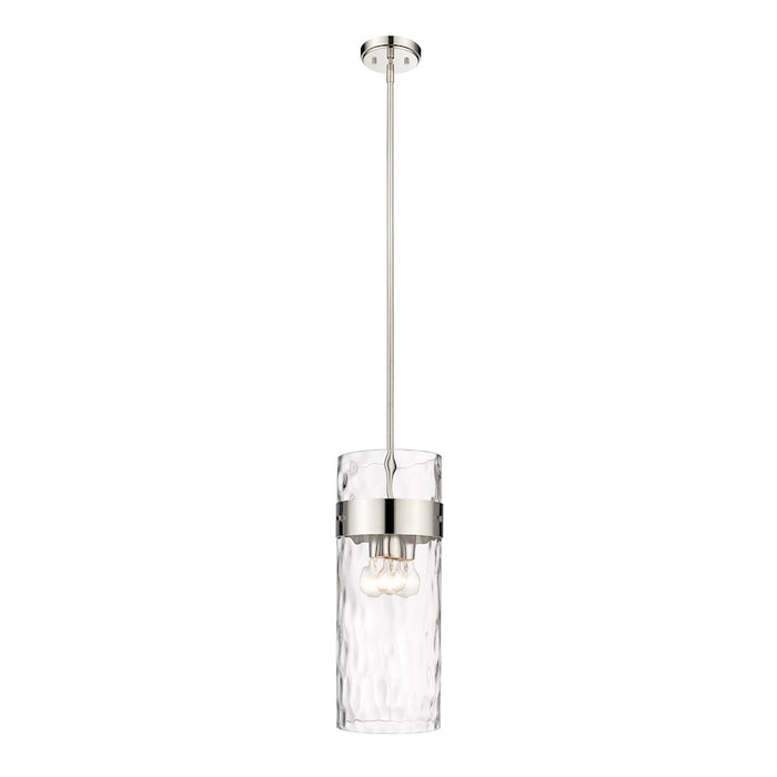 Z-Lite Fontaine 3 Light Pendant, Polished Nickel/Clear - 3035P9-PN