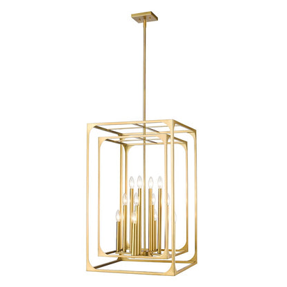 Z-Lite Easton 12 Light Chandelier, Rubbed Brass/Rubbed Brass - 3038-12RB