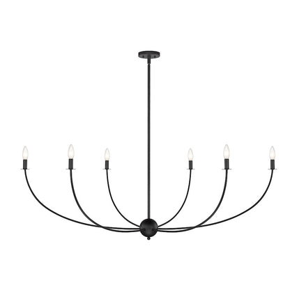 6 Light 62" Chandelier