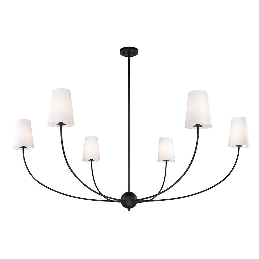 6 Light 62" Chandelier