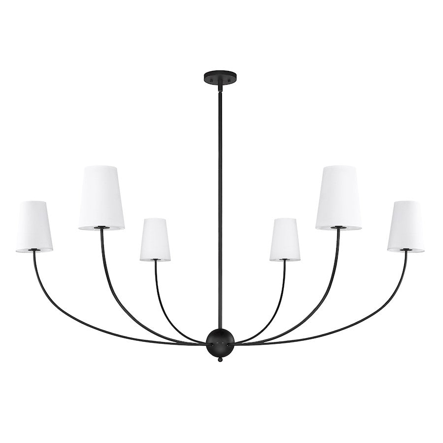 6 Light 62" Chandelier