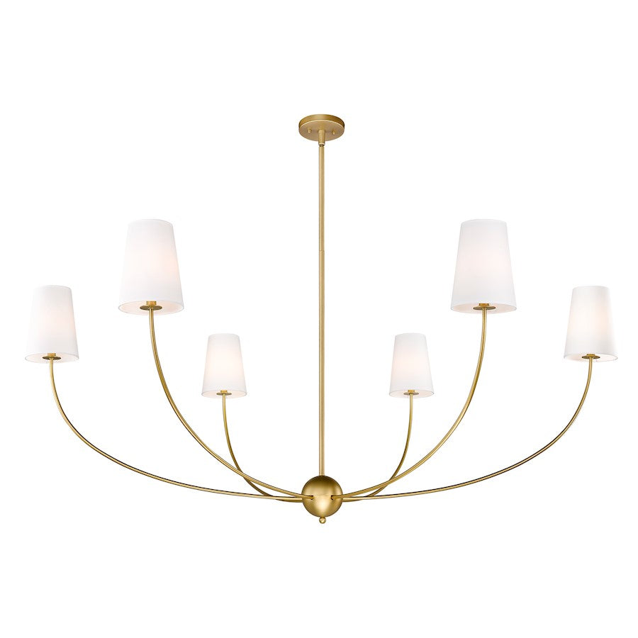 6 Light 62" Chandelier