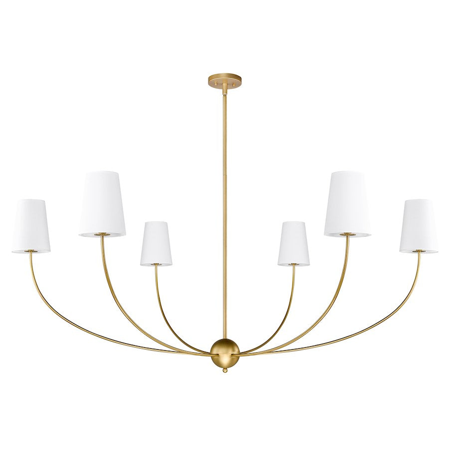 6 Light 62" Chandelier