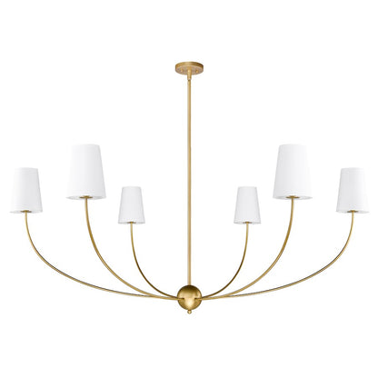 6 Light 62" Chandelier