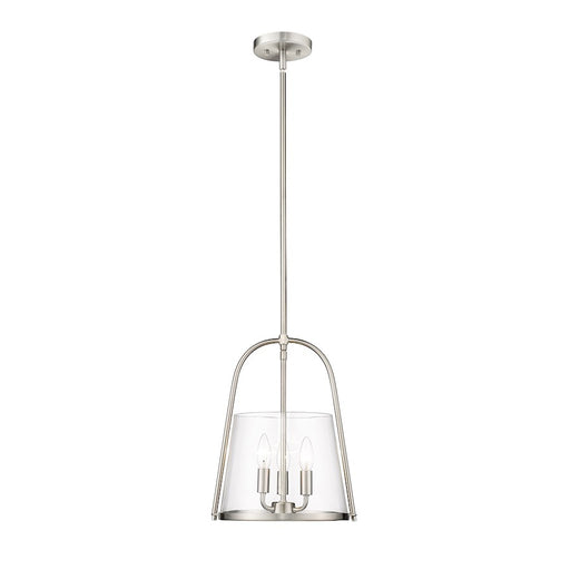 Z-Lite Archis 3 Light Pendant, Brushed Nickel/Clear - 3041P12-BN