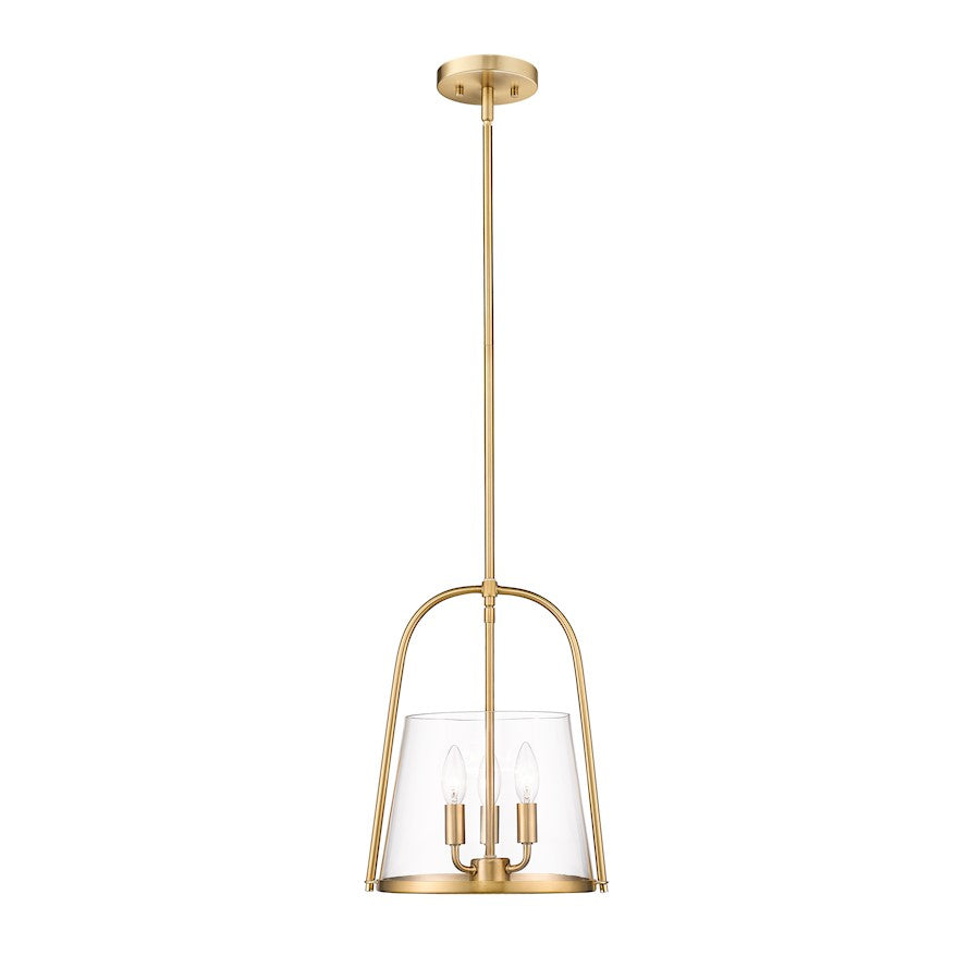 Z-Lite Archis 3 Light Pendant, Modern Gold/Clear - 3041P12-MGLD