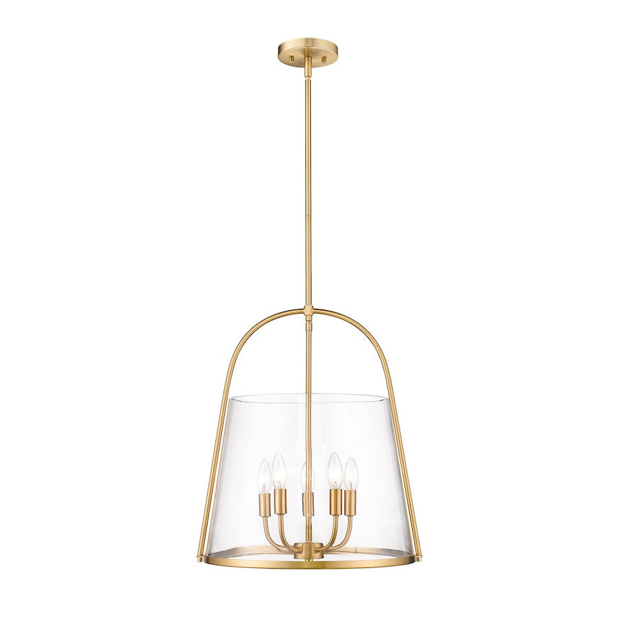 Z-Lite Archis 5 Light Pendant, Modern Gold/Clear - 3041P18-MGLD