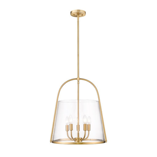 Z-Lite Archis 5 Light Pendant, Modern Gold/Clear - 3041P18-MGLD