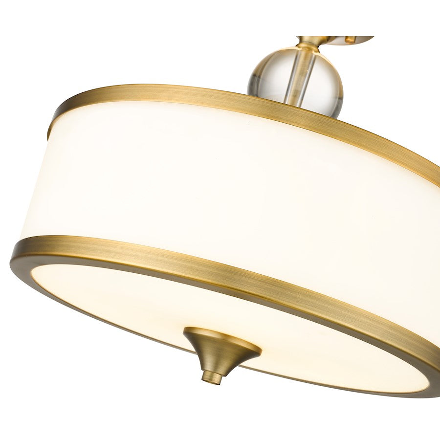 Z-Lite Cosmopolitan 3 Light Semi Flush Mount