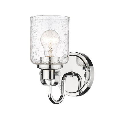 Z-Lite Kinsley 1 Light Wall Sconce, Chrome/Clear - 340-1S-CH