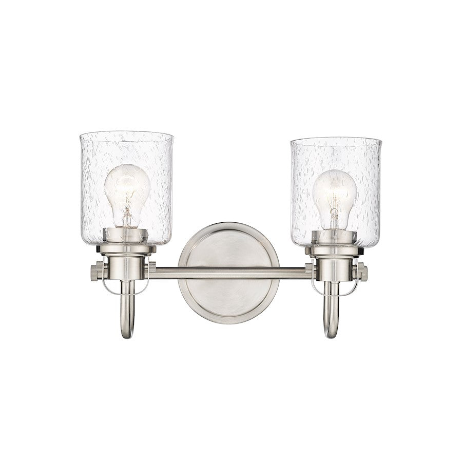 2 Light Bathroom Vanity Light, Clear