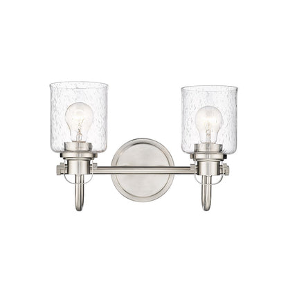 2 Light Bathroom Vanity Light, Clear