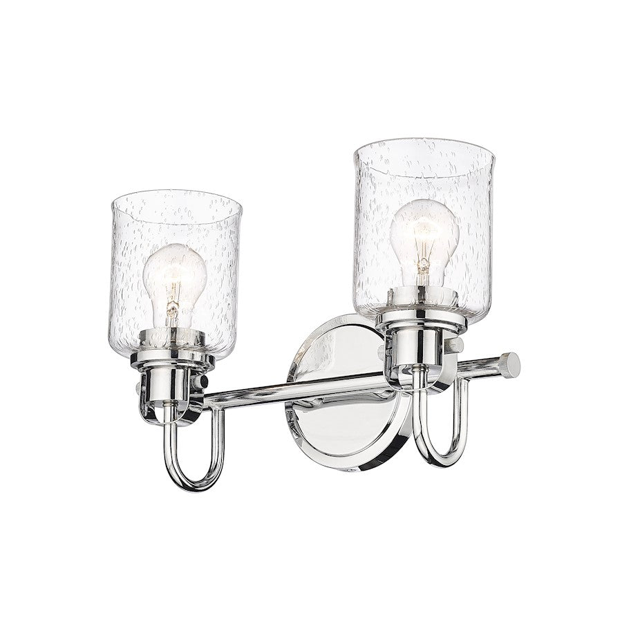 2 Light Bathroom Vanity Light, Clear