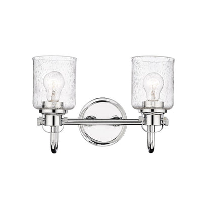 2 Light Bathroom Vanity Light, Clear