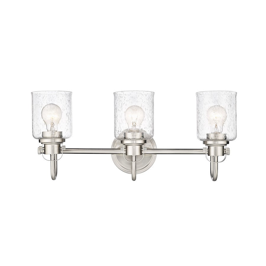 3 Light Bathroom Vanity Light, Clear