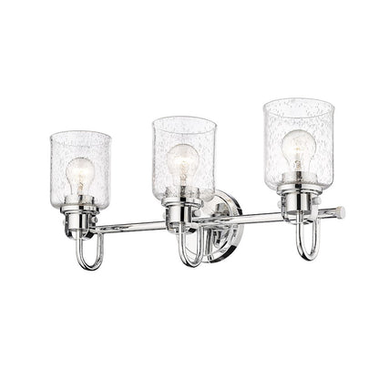 3 Light Bathroom Vanity Light, Clear