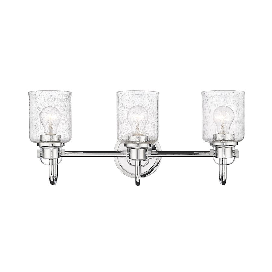 3 Light Bathroom Vanity Light, Clear