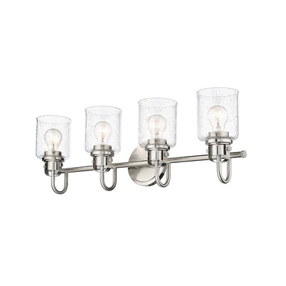 4 Light Bathroom Vanity Light, Clear