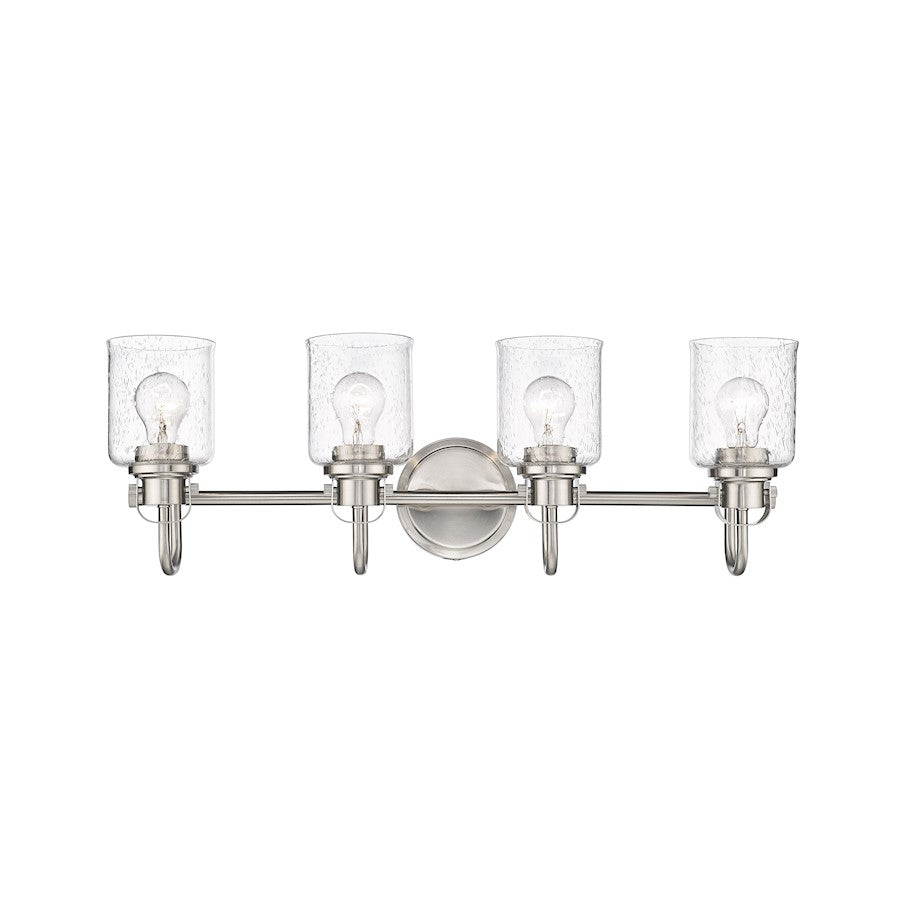 4 Light Bathroom Vanity Light, Clear