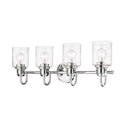 4 Light Bathroom Vanity Light, Clear