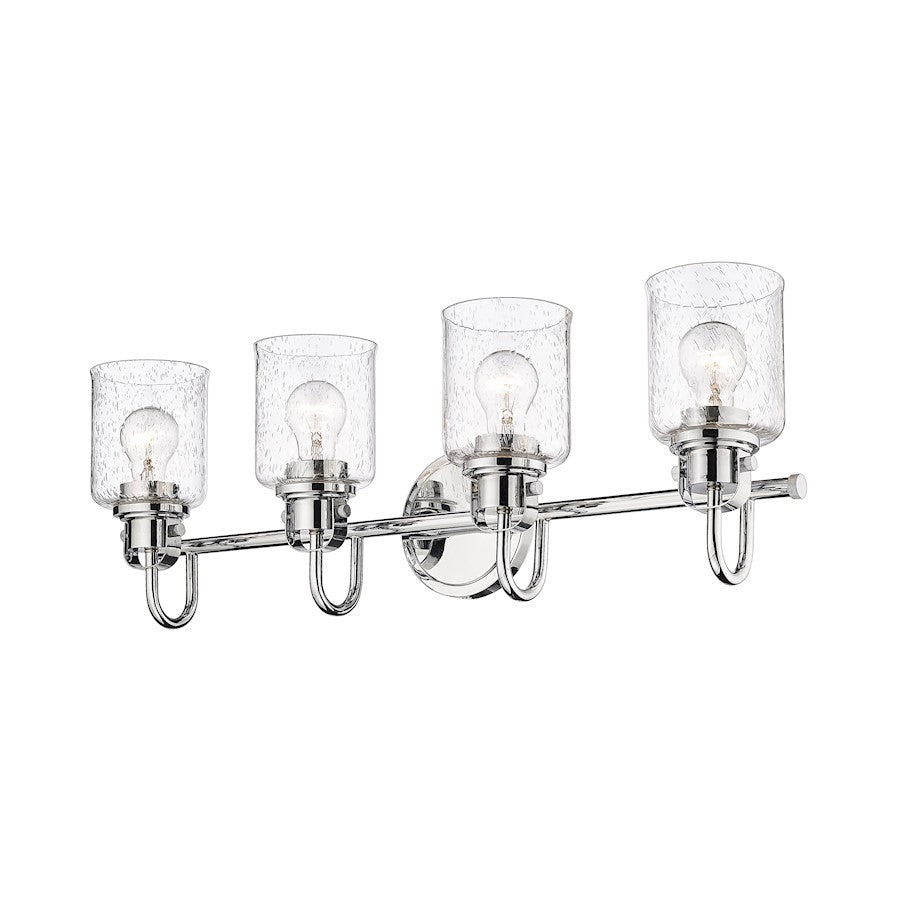 4 Light Bathroom Vanity Light, Clear