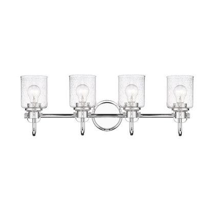 4 Light Bathroom Vanity Light, Clear