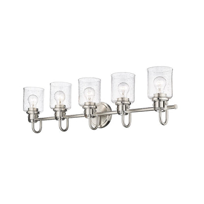 5 Light Bathroom Vanity Light, Clear