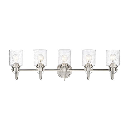 5 Light Bathroom Vanity Light, Clear