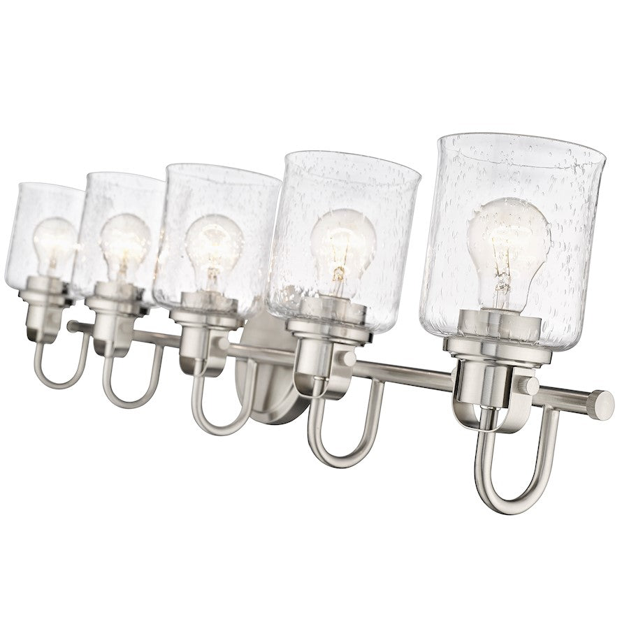 5 Light Bathroom Vanity Light, Clear