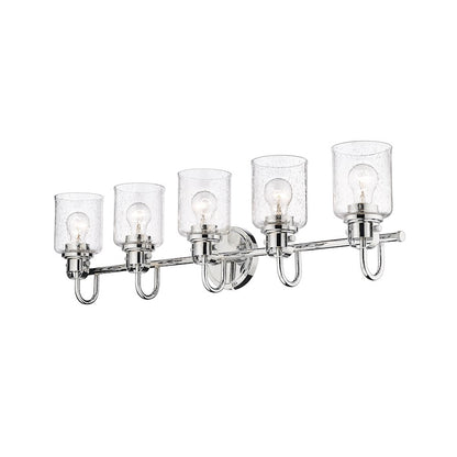 5 Light Bathroom Vanity Light, Clear