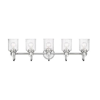 5 Light Bathroom Vanity Light, Clear