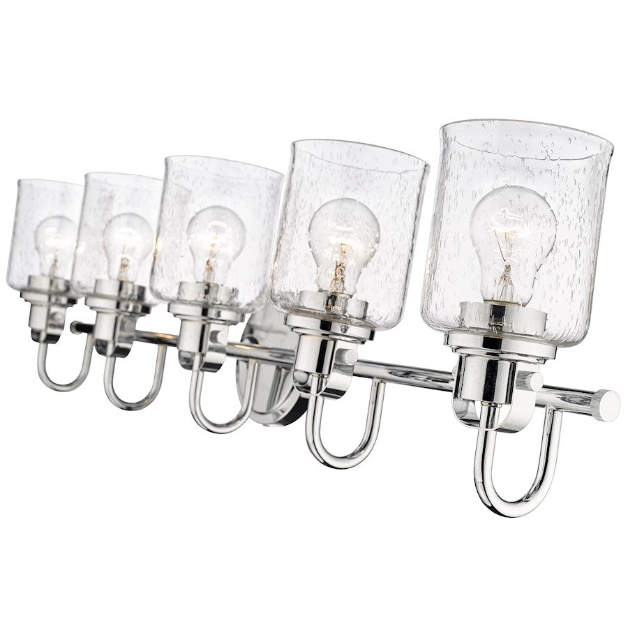 5 Light Bathroom Vanity Light, Clear