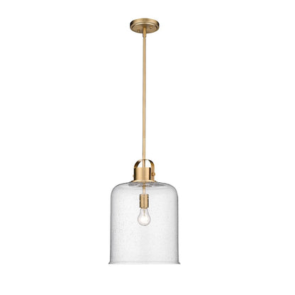 Z-Lite Kinsley 1 Light 12" Pendant, Heirloom Gold/Clear - 340P12-HG